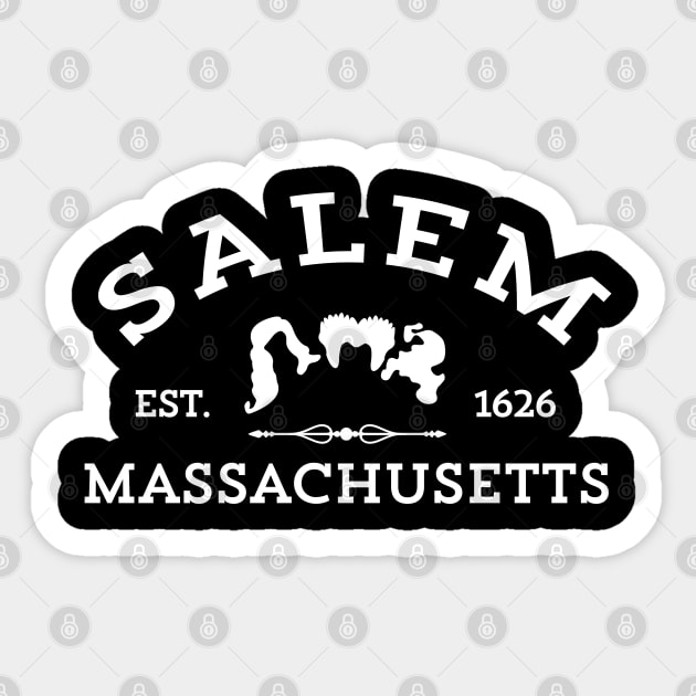Salem, Massachusetts – Est. 1626 Sticker by Shit Post Hero
